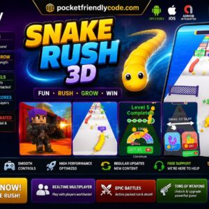Snake Rush 3D – Unity Game + Admob