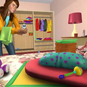 Virtual Sister Happy Mom Newborn Baby Family Game