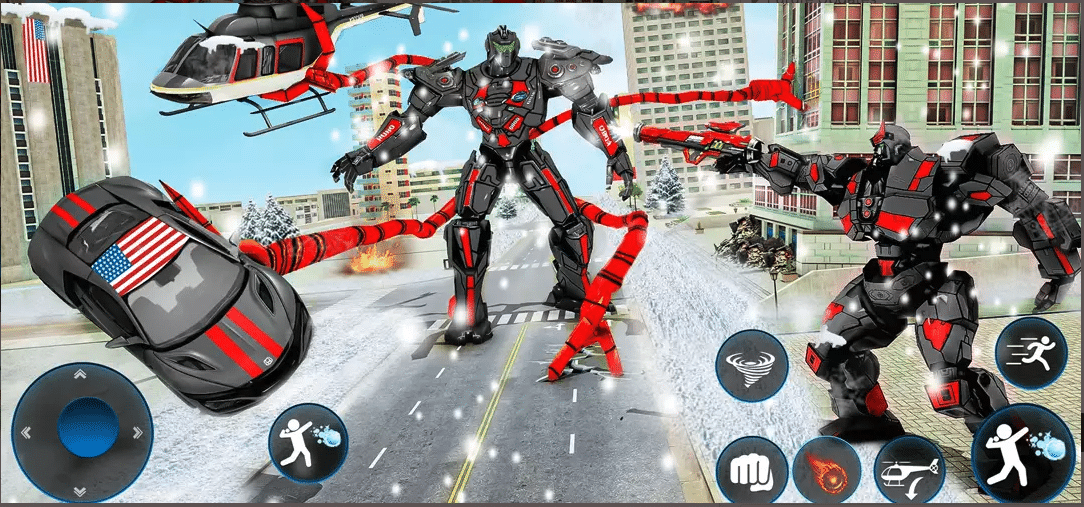Octopus Robot Car Transformer Unity Game Source Code - Image 5