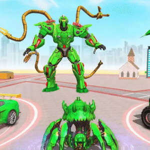 Octopus Robot Car Transformer Unity Game Source Code