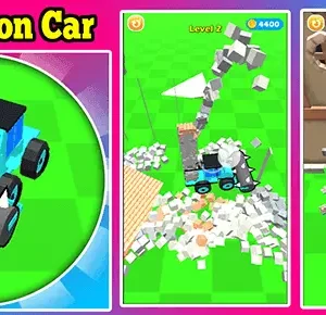 Demolition Car​ 3D Game unity source code