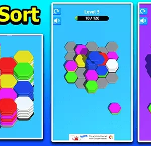 Hexa Sort 3D Puzzle Trending Game Unity Source Code