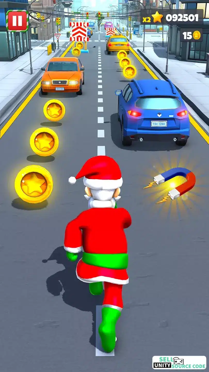 Xmas Santa Surfer Running Game - Image 7