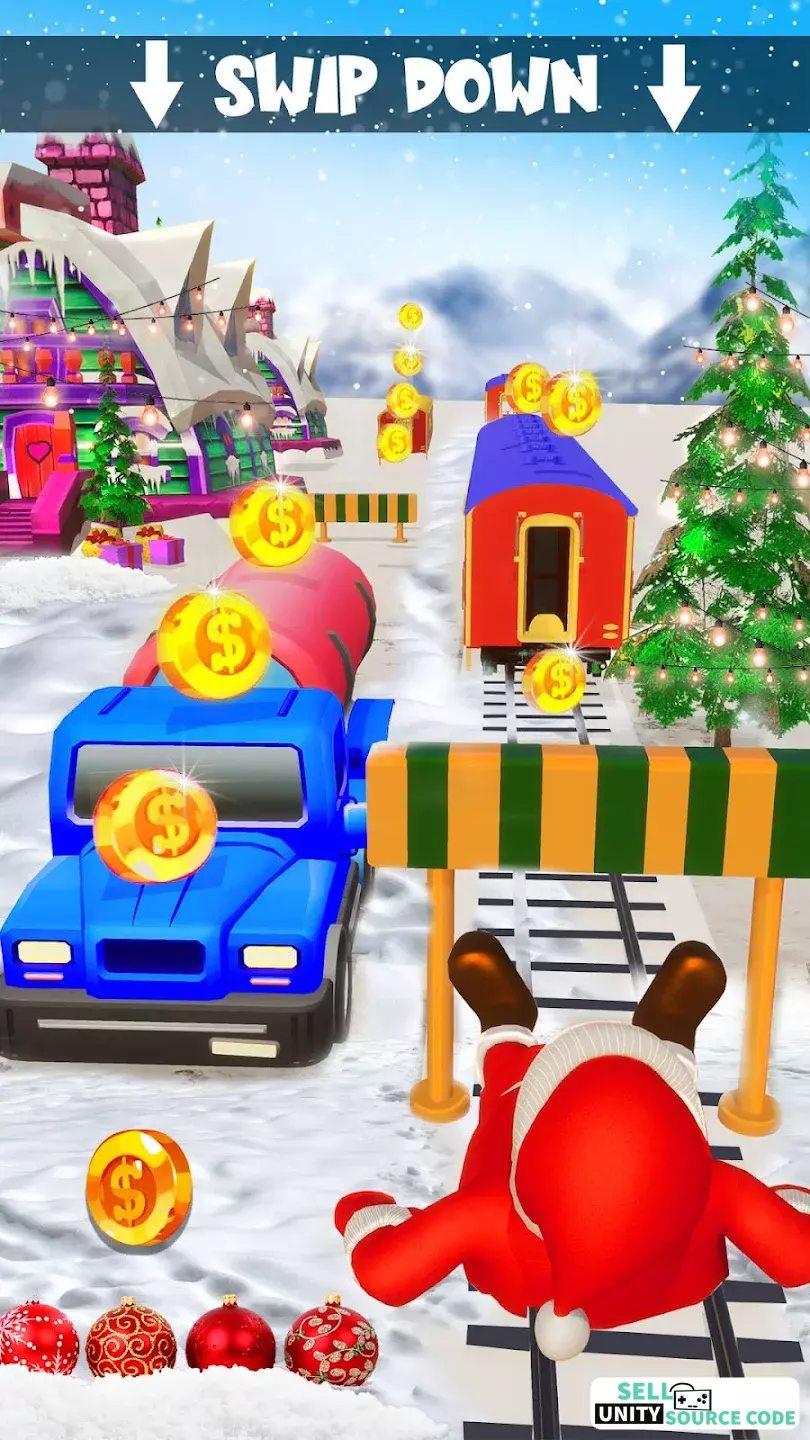 Xmas Santa Surfer Running Game - Image 4