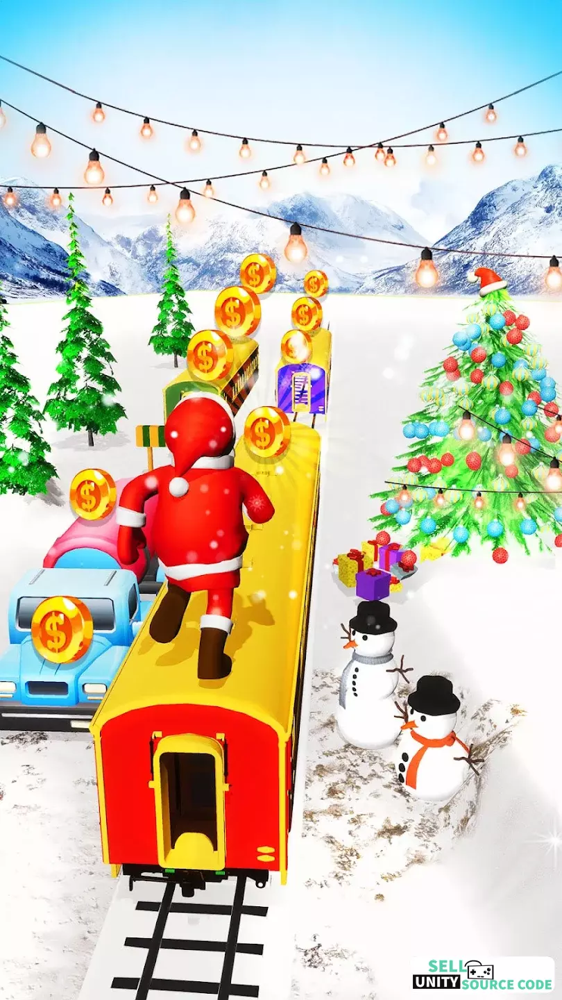 Xmas Santa Surfer Running Game - Image 2
