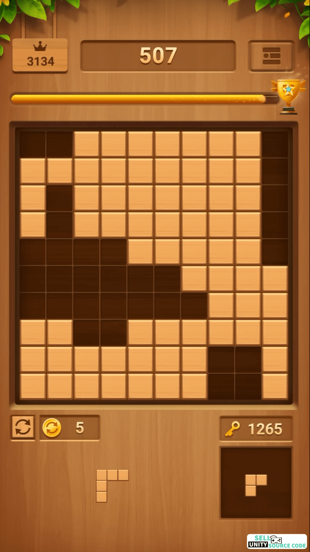 wood block puzzle cube - Image 2