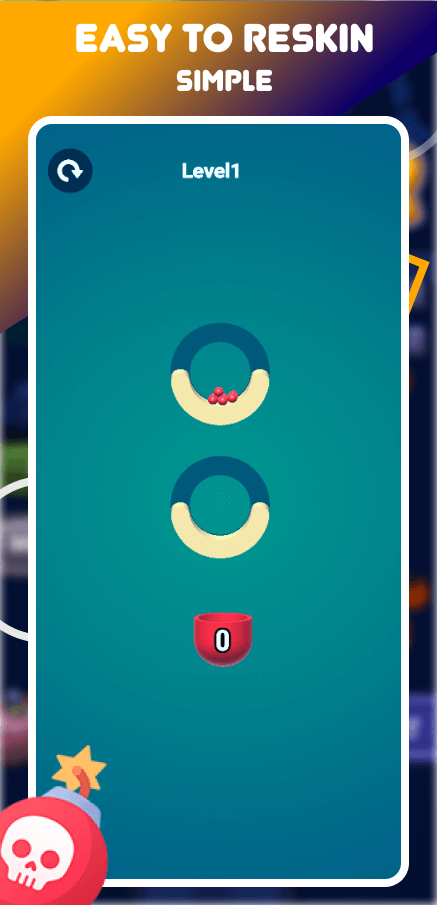 Ball Collect Hypercasual Game Unity Source Code – 50 Levels - Image 6