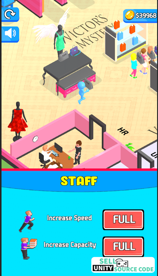Outlets Rush 3D Idle Tycoon Game Unity Source Code - Image 8