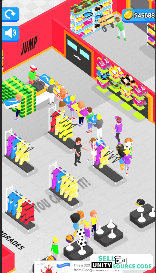 Outlets Rush 3D Idle Tycoon Game Unity Source Code - Image 7