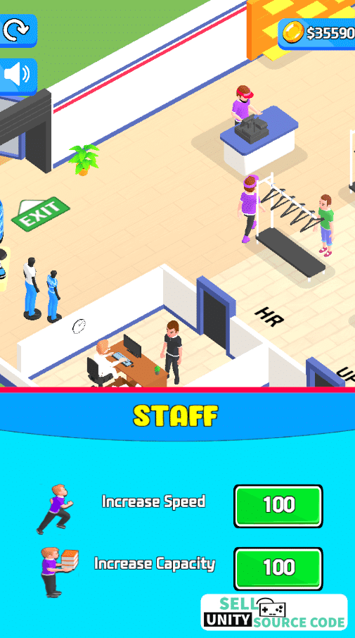 Outlets Rush 3D Idle Tycoon Game Unity Source Code - Image 5