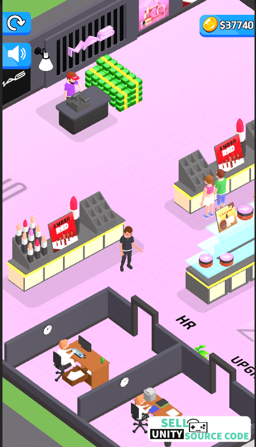 Outlets Rush 3D Idle Tycoon Game Unity Source Code - Image 3