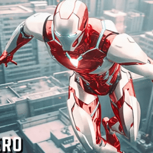Flying Super Hero City Game Unity Source Code